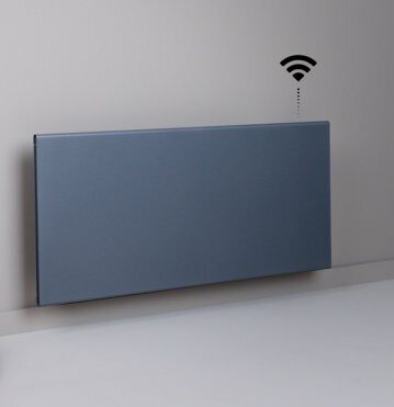 ADAX elektriskais radiators ar WiFi termostatu, mitrumizturīgs, pelēks, 250W